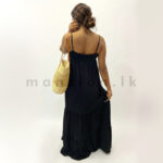 Breeze Tiered Maxi Dress - Black - Image 2