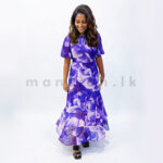 Floral Maxi Dress - Purple