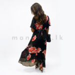 Floral Maxi Dress - Black - Image 2