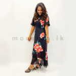 Floral Maxi Dress - Black