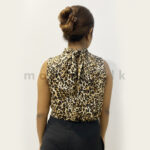 Golden Leopard High-Neck Top - Image 2