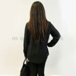 Long sleeves Shirt Blouse - Black - Image 2