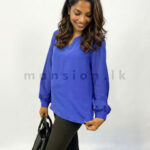 Long sleeves Shirt Blouse - Blue