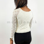 Lace Elegance Top - Offwhite - Image 2