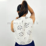 Geometric Print Sleeveless Button-Down Top - Image 2