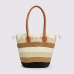 Coastal Straw Tote - Color Mix - Image 2