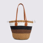 Coastal Straw Tote - Color Mix