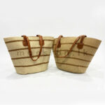 Coastal Quadruple Line Straw Tote