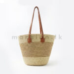 Coastal Thin Striped Straw Tote - Image 4