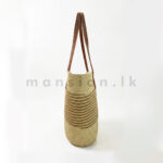 Coastal Thin Striped Straw Tote - Image 5
