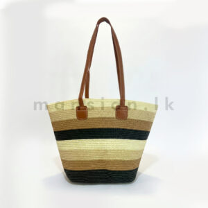 Coastal Mix Straw Tote