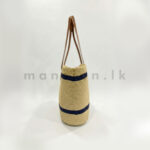 Coastal Double Line Straw Tote - Image 3
