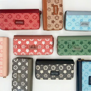 Allover Floral Dual Zip Ladies Purse