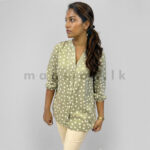 Mint Dotted Blouse