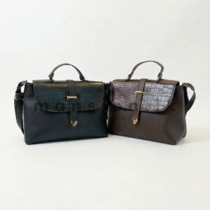 Croc-Flap Shoulder Bag