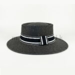 Riviera Classic Straw Boater Hat - Image 2