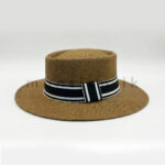 Riviera Classic Straw Boater Hat - Image 3