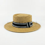 Riviera Classic Straw Boater Hat - Image 4