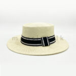 Riviera Classic Straw Boater Hat - Image 5