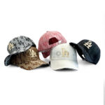 LA Monogram Embroidered Adjustable Baseball Cap