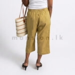 Linen Culottes Pant - Mustard - Image 2