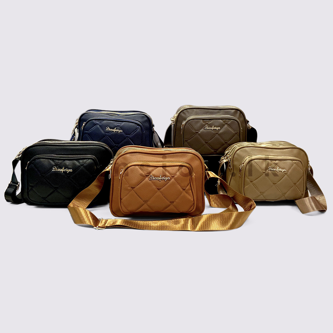 4 Com Sidebag Web All in one Quilted 4com Crossbody Sling Bag - Image 1