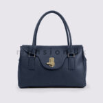 Wavy Flap Twist Lock Handbag - Image 11