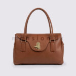 Wavy Flap Twist Lock Handbag - Image 5