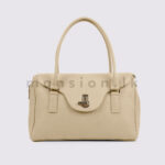 Wavy Flap Twist Lock Handbag - Image 2
