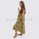 Linen Sleeveless Midi Dress - Tribal Yellow