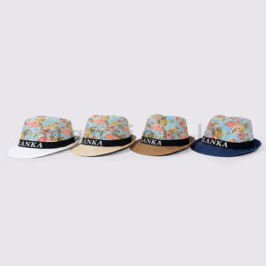 Tropical Print Fedora Hat