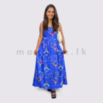 Buckle Strap Tribal Maxi Dress