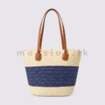 Coastal Straw Tote - Broad Band - Image 3