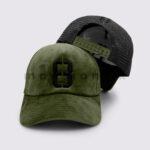 8 Emb Velvet Net Cap - Image 6