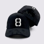 8 Emb Velvet Net Cap - Image 7
