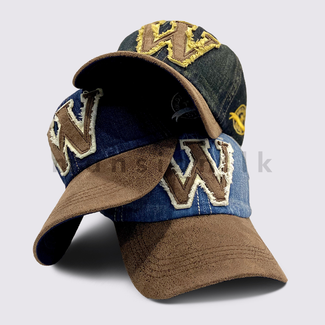 GC 0675 All in one W Patch Vintage Denim Cap - Image 1