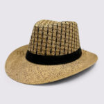Pattered Top Fedora Hat - Image 4