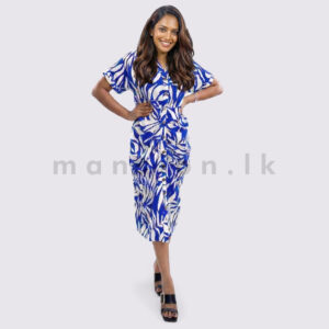 Rouched Tropic Shirt Dress