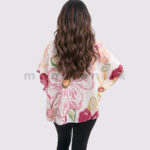 Hibiscus Linen Kaftan Top - Image 2