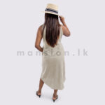 Sleeveless Midi Corduroy Shirt Dress - Image 4