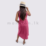 Sleeveless Midi Corduroy Shirt Dress - Image 6