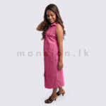 Sleeveless Midi Corduroy Shirt Dress - Image 5