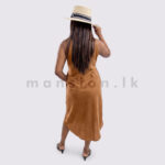 Sleeveless Midi Corduroy Shirt Dress - Image 8