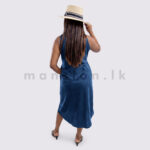 Sleeveless Midi Corduroy Shirt Dress - Image 10