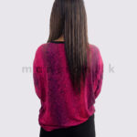 Red Panther Printed Batwing Top - Image 2