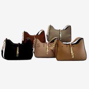 Slim Grainy Hobo Bag