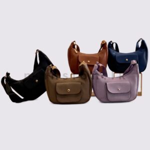 Pocket Detail Hobo Bag