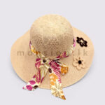 Floral Detail Women's Summer Hat