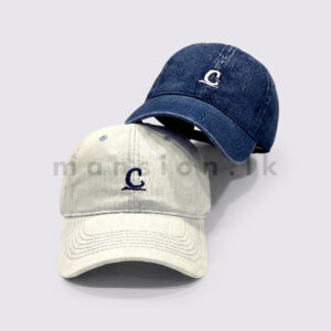 C Emb Washed Denim Cap