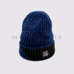 Two Tone Ribbed Chenille Beanie Hat - Image 4